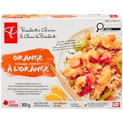 le Choix du Président Poulet à l'orange 300 g, 1,33 $/100g