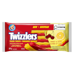 Twizzlers Friandise sucrée et sure cerise frappée et punch aux agrumes 311 g, 0,96 $/100g