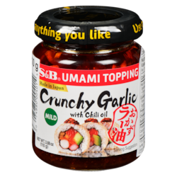 S&B Umami Topping Crunchy Garlic With Chili Oil Mild 110 g, $7.08/100g