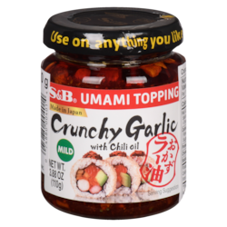 S&B Umami topping ail croquant avec huile de piment doux 110 g, 7,08 $/100g