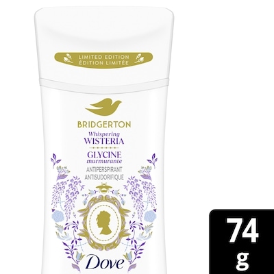 Dove Bridgerton Whispering Wisteria Antiperspirant Stick 74 g, $17.57/100g