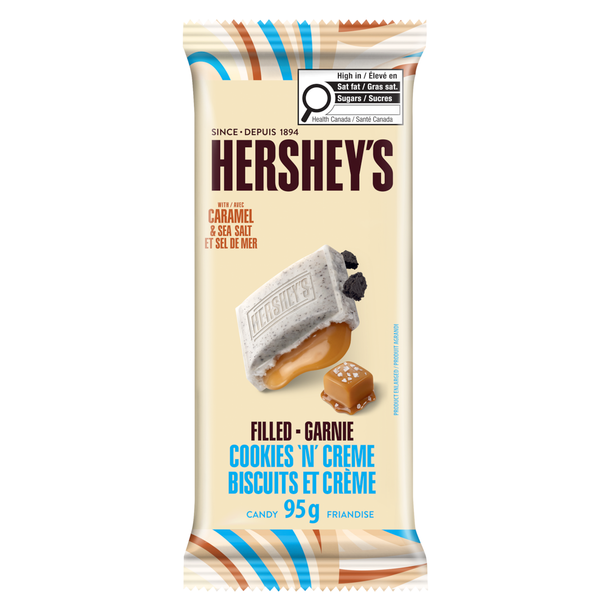 Hershey's Chocolate Bar Caramel & Sea Salt Filled Cookies 'N' Creme