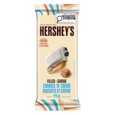 Hershey’s Friandise avec caramel et sel de mer garnie biscuits et crème 95 g, 4,20 $/100g