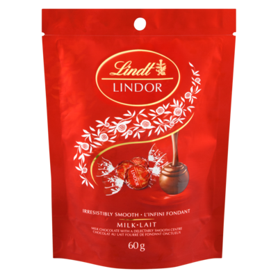 Lindt Milk Chocolate With A Delectably Smooth Centre Milk 60 g, $10.82/100g