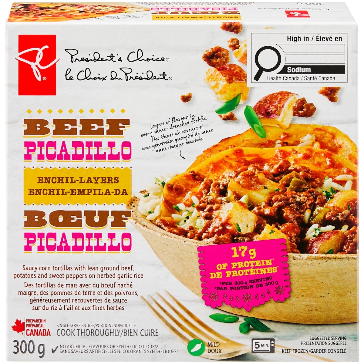 President's Choice Beef Picadillo Enchil-Layers