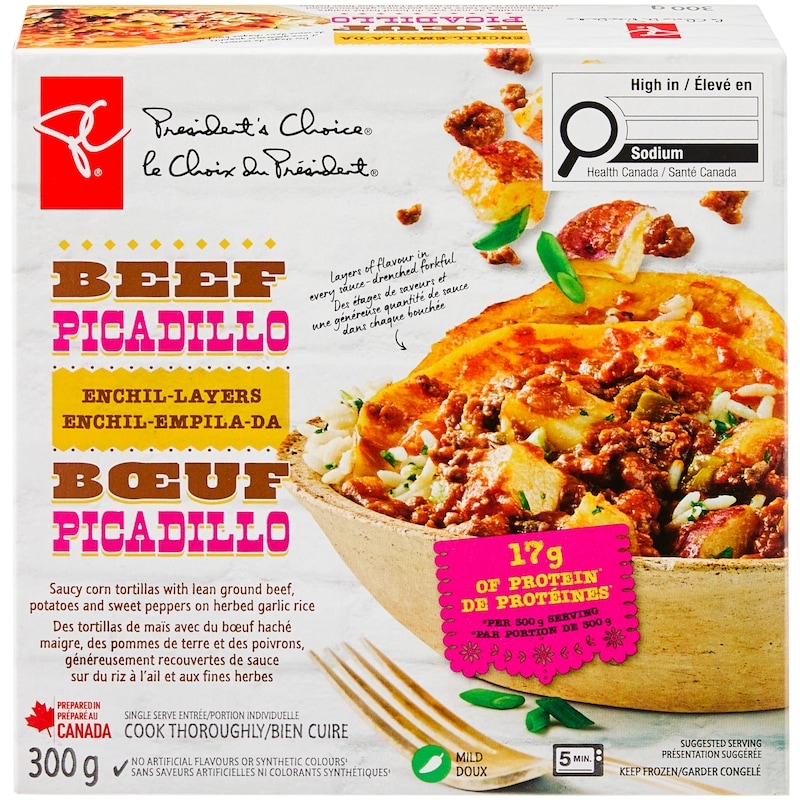 President's Choice Beef Picadillo Enchil-Layers Saucy Tortilla