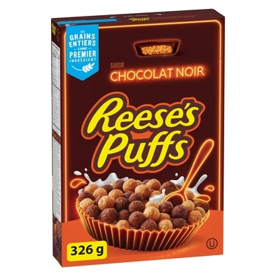 General Mills Céréales Reese's Puffs chocolat noir 326 g, 1,23 $/100g