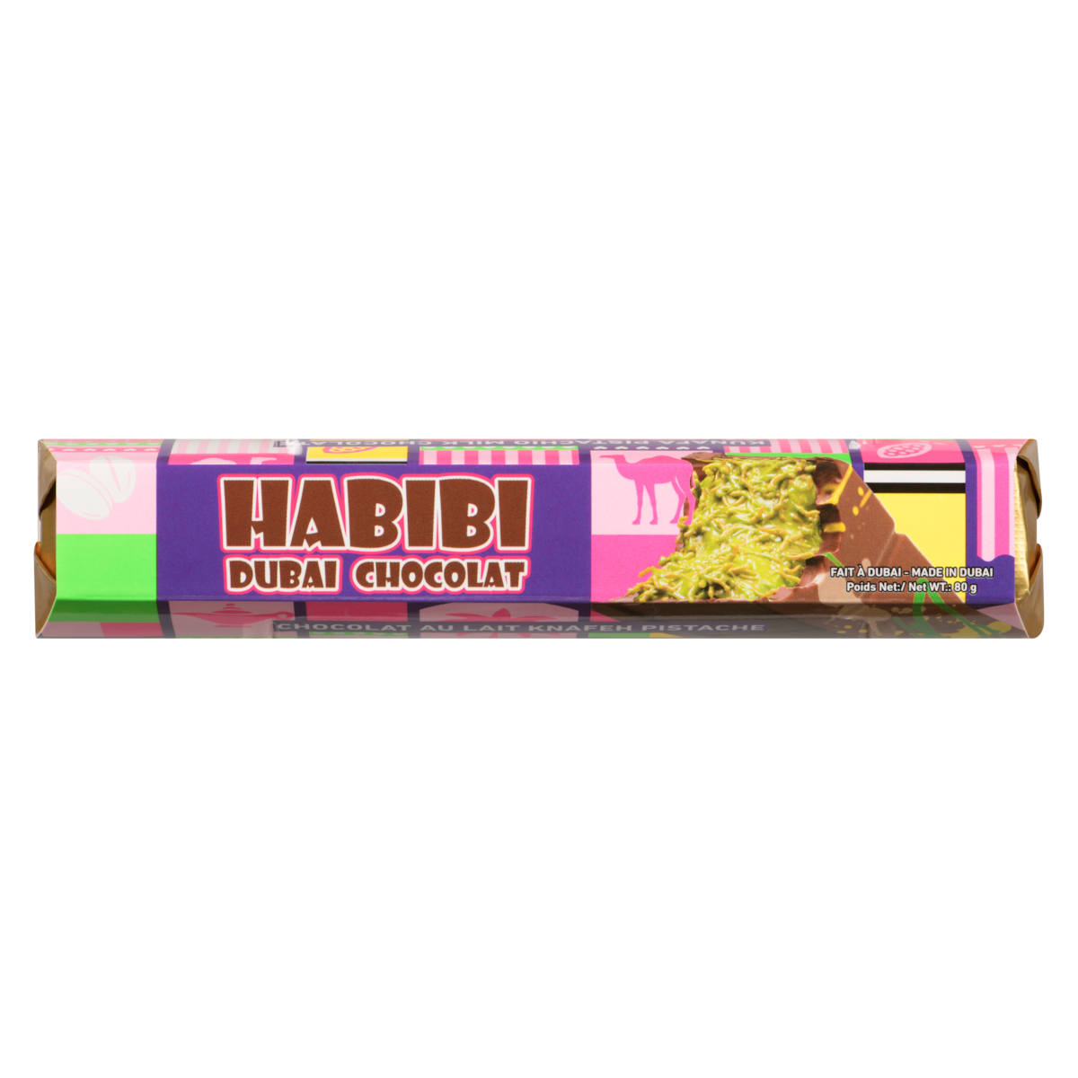 Habibi Dubai Kunafa Pistachio Milk Chocolate