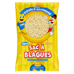 French Cancan Maïs soufflé saveur double beurre 150 g, 1,67 $/100g