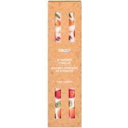 null Lot de 2 bougies coniques des Récoltes de 8 po – citrouille 1 ea, 6,00 $/1ch