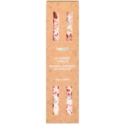 null Lot de 2 bougies coniques des Récoltes de 8 po – feuilles 1 ea, 9,00 $/1ch