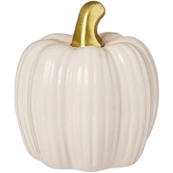 Life at Home Ceramic Pumpkin Decoration 4 in - White 1 ea, $4.00/1ea