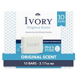 Ivory Gentle Bar Soap, Original Scent (10 count) 900 g, $0.83/100g