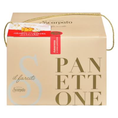 Scarpato Naturally Leavened Baked Cake Panettone With Amarene And Custard 1000 g, $4.50/100g