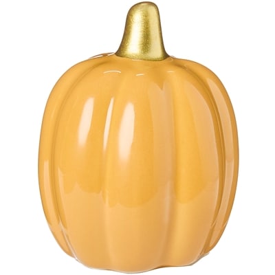Life at Home Ceramic Pumpkin Decoration 2.80 in - Yellow 1 ea, $2.50/1ea