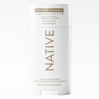 Native Sensitive Deodorant Sandalwood & Shea Butter 75 g, $23.99/100g
