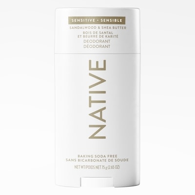 Native Déodorant sensible Bois de santal et beurre de karité 75 g, 25,32 $/100g