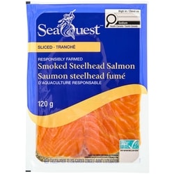 Saumon steelhead fumé tranché
