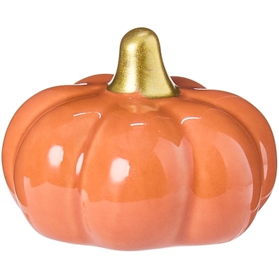 Life at Home Citrouille décorative en céramique 1,85 po – orange 1 ea, 2,50 $/1ch