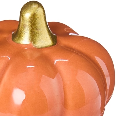 Citrouille décorative en céramique 1,85 po – orange