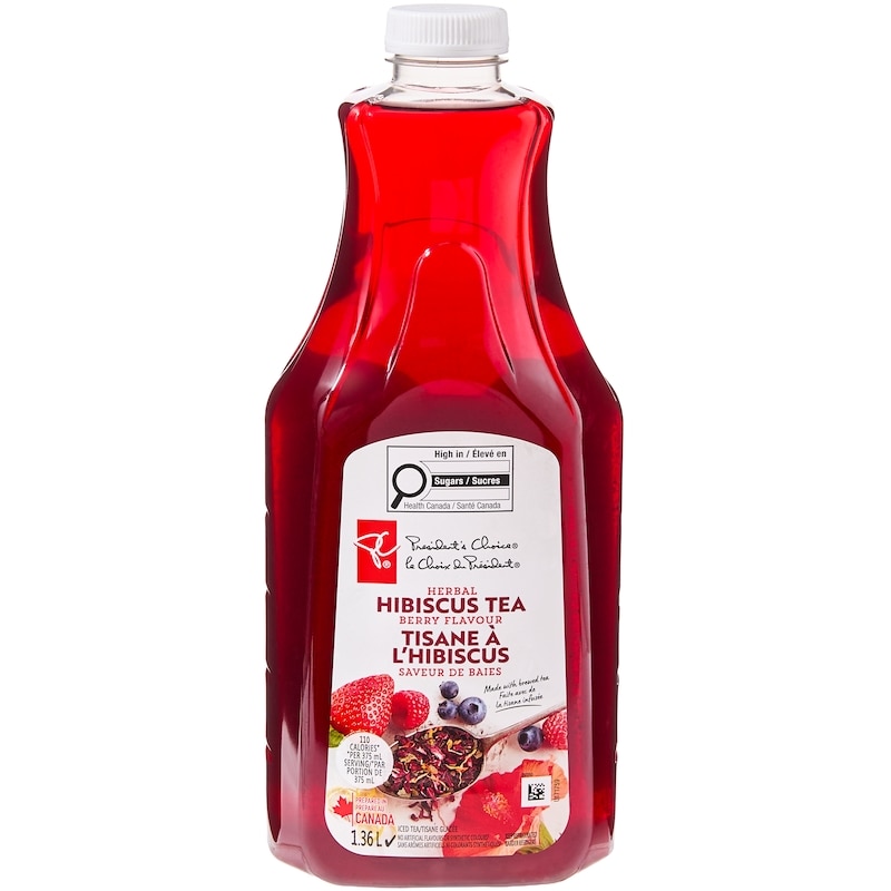 ichimama President's Choice Berry Flavour Herbal Hibiscus Iced Tea - 1.36 l