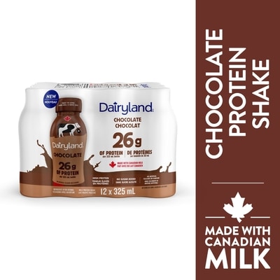 Dairyland Chocolate Protein Shake 12x325.0 ml, $0.69/100ml