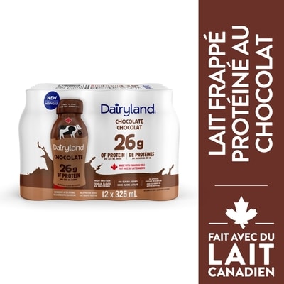 Dairyland Lait frappé protéiné au chocolat 12x325.0 ml, 0,69 $/100ml