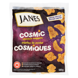Janes Fully Cooked Breaded Chicken Cutlettes Cosmic Chicken Nuggets Limited Edition 500 g, $0.90/100g