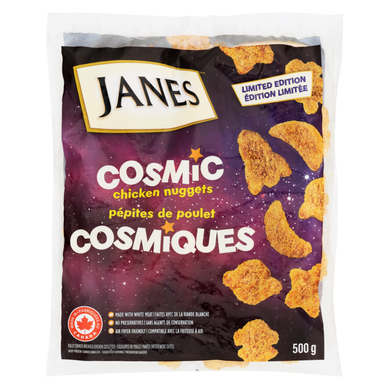 Fully Cooked Breaded Chicken Cutlettes Cosmic Chicken Nuggets Limited Edition