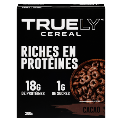 Truely Cereal Cereal cacao 200 g, 6,00 $/100g