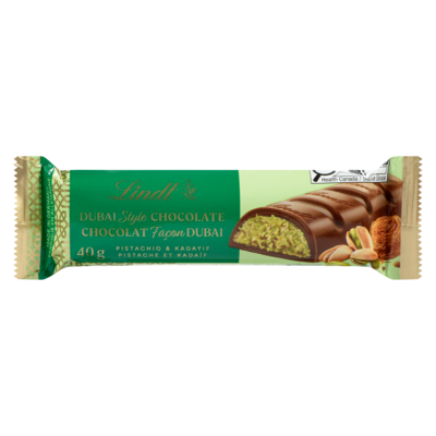 Lindt Chocolat façon dubai pistache et kadaïf 40 g, 27,48 $/100g