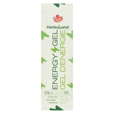 Herbaland Naturals Inc. Energy Gel Unflavoured 40 g, $6.98/100g
