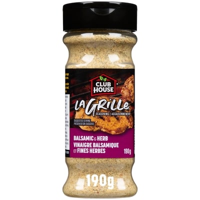 Club House La Grille Lg vinaigre balsamique et fines herbes 190 g, 4,21 $/100g