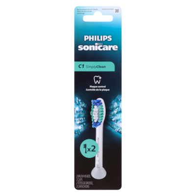 Philips Replacement Brush Heads C1 Simplyclean 2 ea, $42.50/1ea