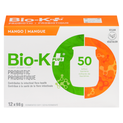 Bio-K Plus Probiotic Mango 12x98.0 g, $51.01/100g