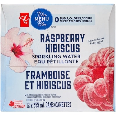 Raspberry Hibiscus Sparkling Water 12 Pack
