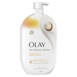 Olay Nettoyant pour le corps Ultra hydratant avec beurre de karité, vitamine B3 et mélange hyaluronique 1.035 l, 1,50 $/100ml