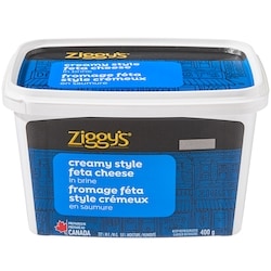 Ziggy’s Fromage féta style crémeux en saumure 400 g, 2,75 $/100g