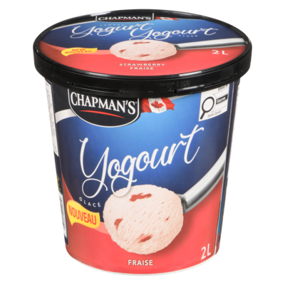 Chapman’s Yaourt glacé fraise 2000 ml, 0,28 $/100ml