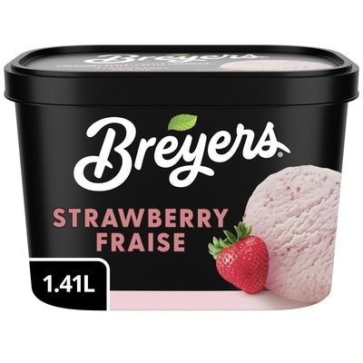 Breyers Crème Glacée Légère Style Crèmerie Fraises 1400 ml, 0,36 $/100ml
