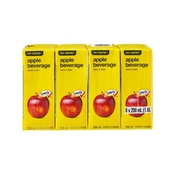 Sans Nom Boîtes de boisson aux pommes 8x200.0 ml, 0,24 $/100ml