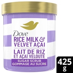Dove Sugar Scrub Rice Milk & Velvet Açai 425 g, $3.76/100g