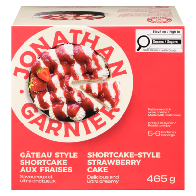 null Gâteau style shortcake aux fraises 465 g, 2,58 $/100g