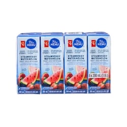 PC Blue Menu Strawberry Watermelon Fruit Juice Beverage Boxes 8x200.0 ml, $0.28/100ml