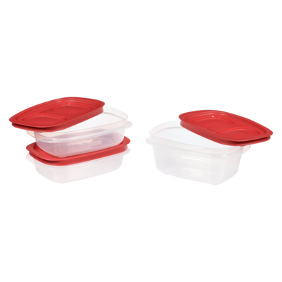Rubbermaid Contenants alimentaires rectangulaires avec couvercles 1.2L/ 710 mL, paquet de 3 3 ea, 3,33 $/1ch