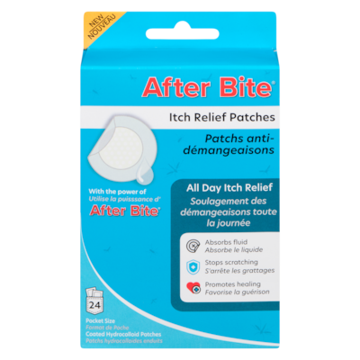 AfterBite Patchs anti-démangeaisons format de poche 24 ea, 0,50 $/1ch