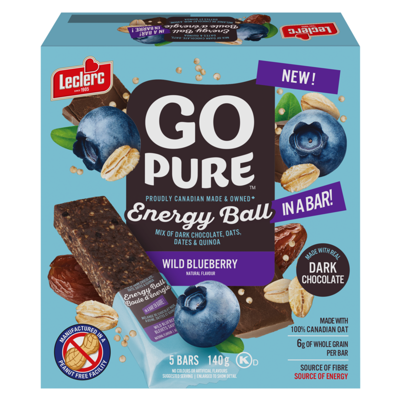 Go Pure Energy Ball In A Bar Wild Blueberry