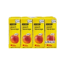 No Name Peach Beverage Boxes 8x200.0 ml, $0.19/100ml