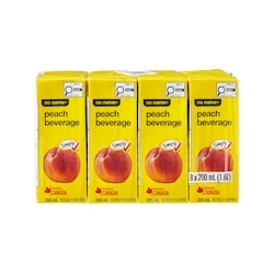 Sans Nom Boîtes de boisson aux pêches 8x200.0 ml, 0,19 $/100ml
