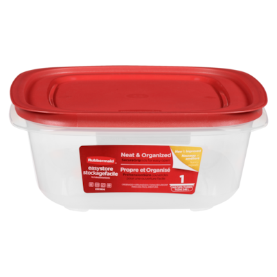 Rubbermaid Food Storage Container, Red 3.47L 1 ea, $13.49/1ea